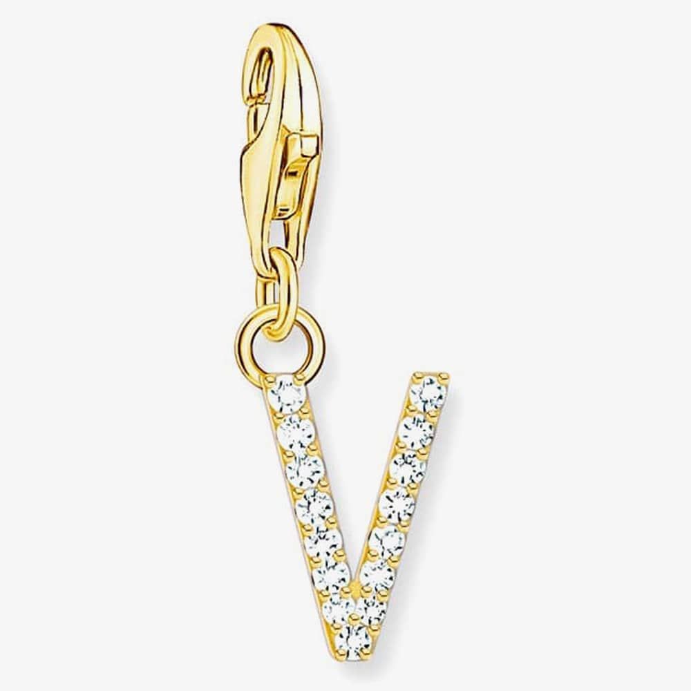 Thomas Sabo STERLING SILVER Rose Gold Plated Letter V