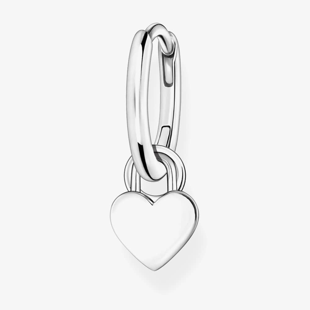 THOMAS SABO CR717-001-21 Silver Small Single Heart Hoop Earring