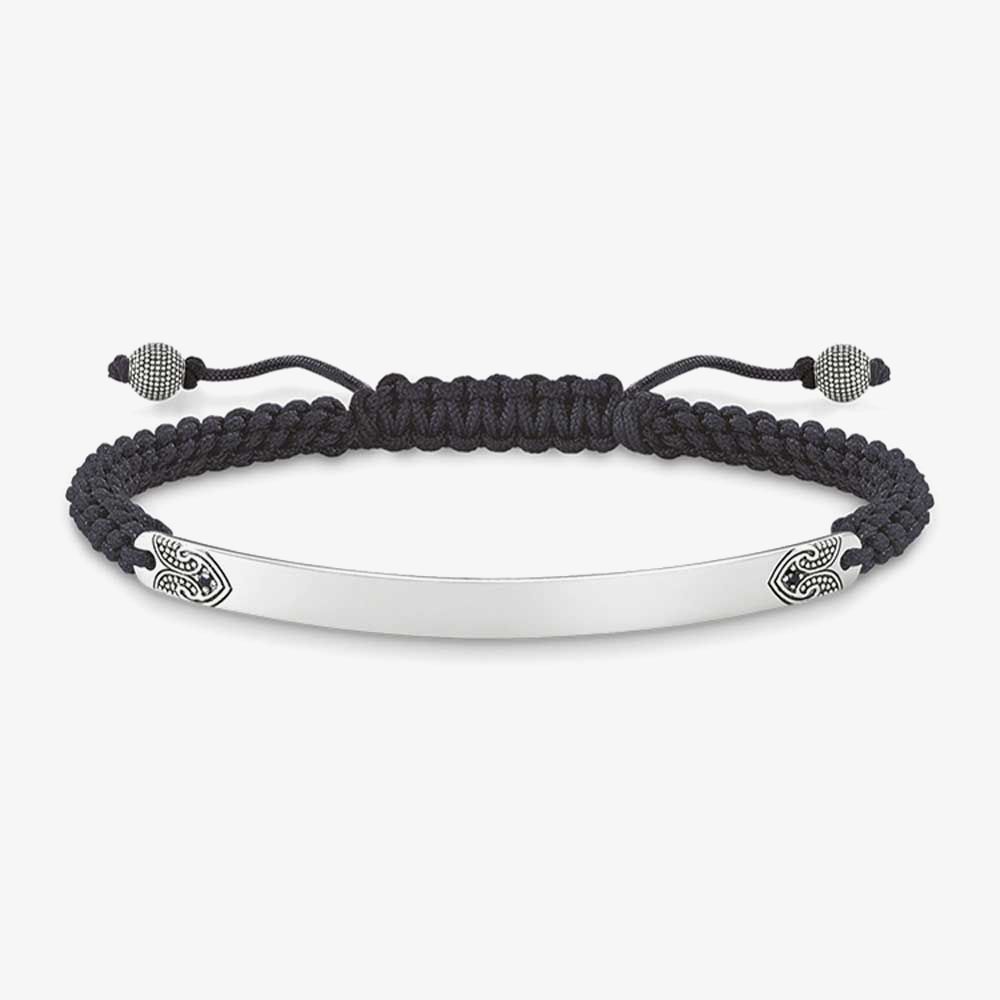 THOMAS SABO LBA0070-889-11 Silver Rebel Black Maori Bracelet