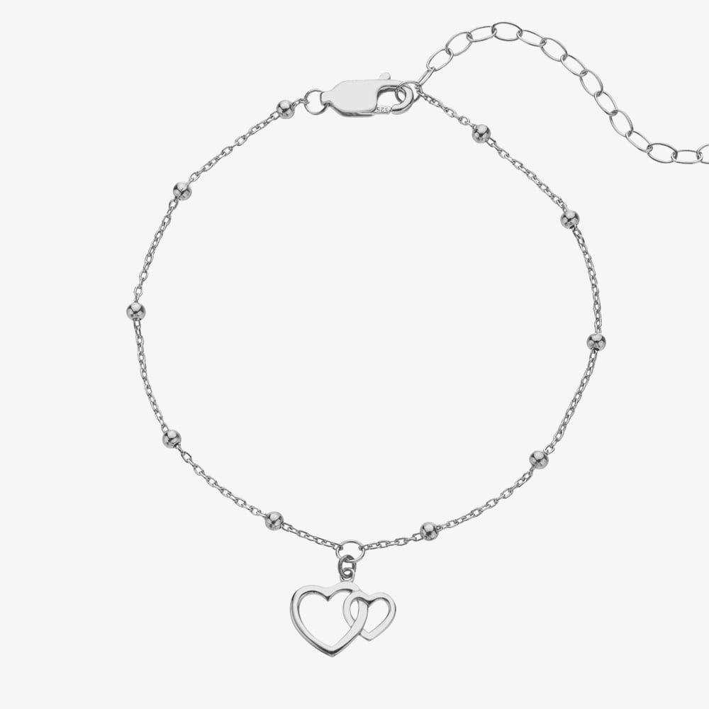 Hot Diamonds SWB005 Silver Whisper Silver Mum Daughter Bracelet