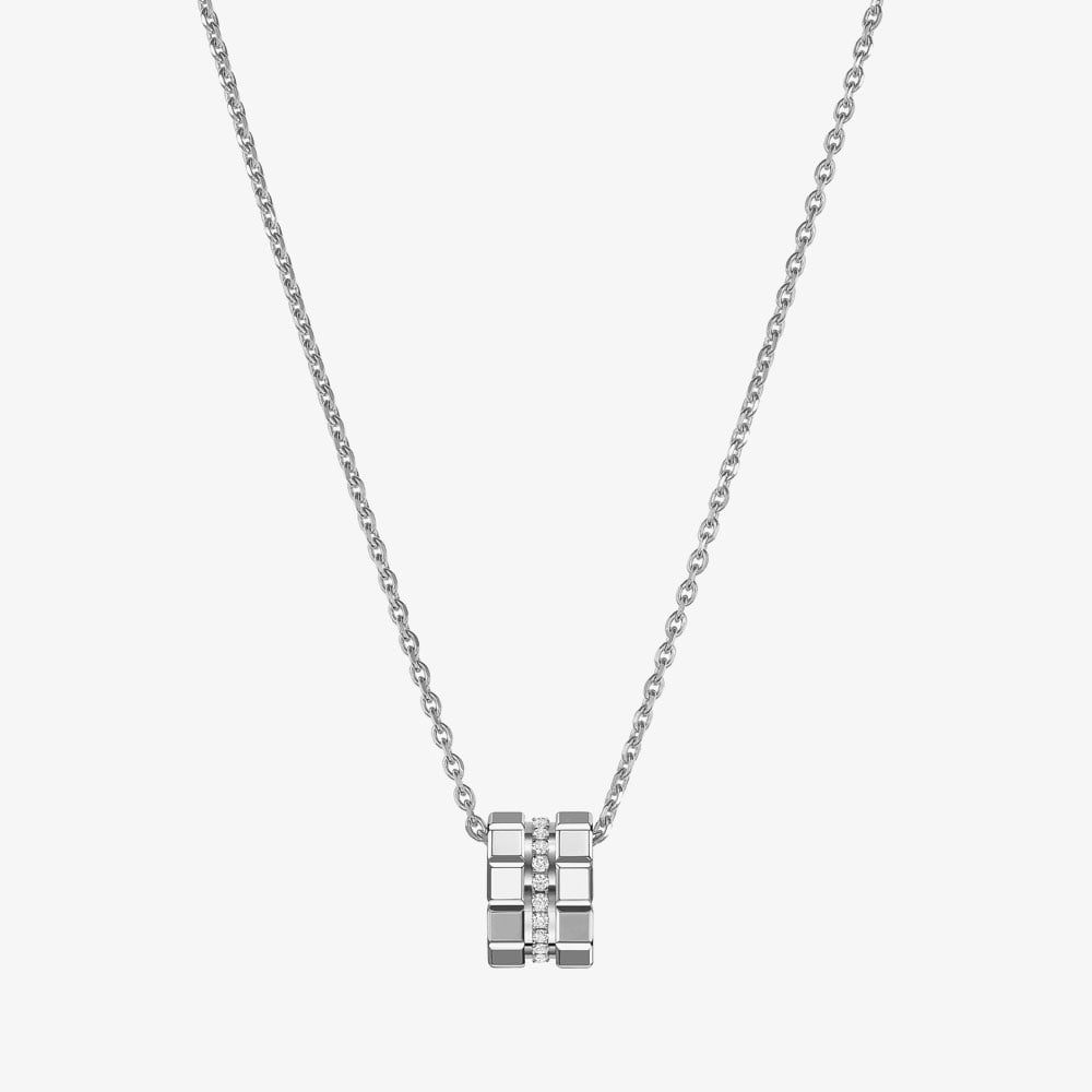 Chopard 797005-1003 Ice Cube 18ct White Gold Diamond Pendant