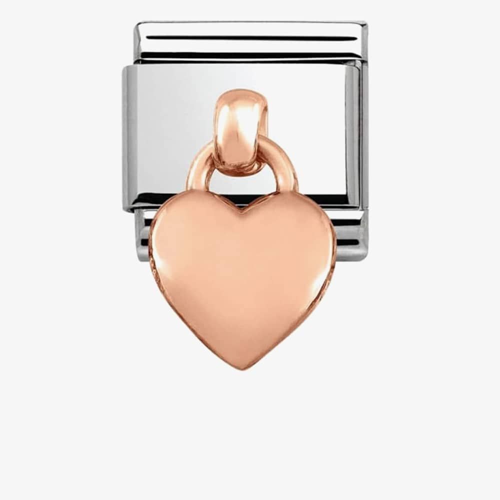 Nomination 431800/01 CLASSIC Rose Gold Love Heart Pendant Charm