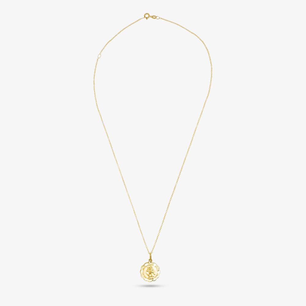 9ct Gold St Christopher and Chain SC060 