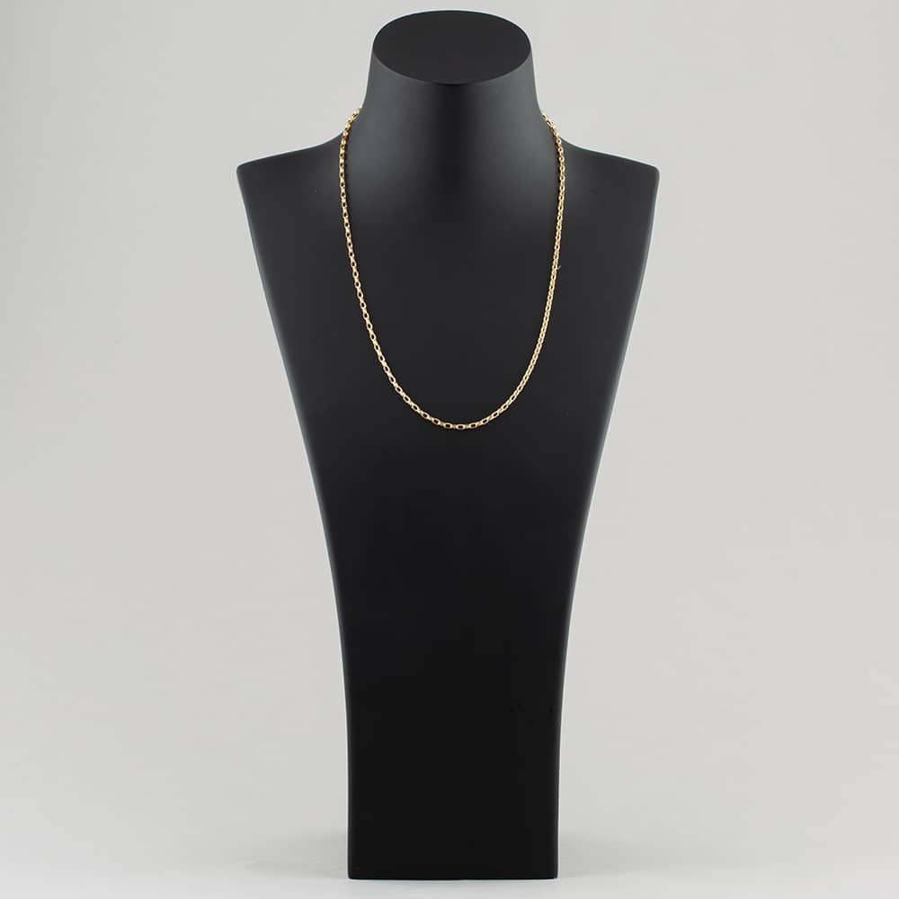 Old English Jewellers 9ct Yellow Gold Belcher Chain Necklace – 16 Inch, 2mm Width (Made In Italy)