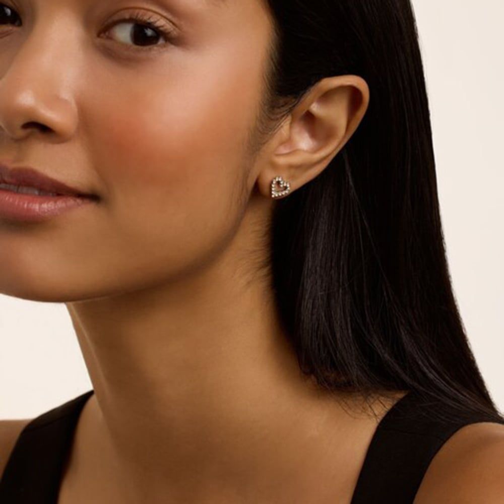 Ted Baker Harly Tiny Heart Stud Earrings – Rose Gold Tone, Hypoallergenic Surgical Steel, Gift Boxed-652977
