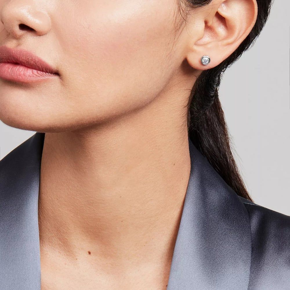 Ted Baker TBJ3124-01-02 Sinaa Silver Mini Crystal Earrings