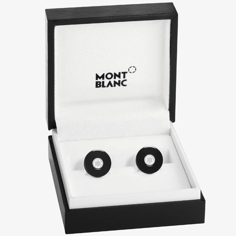 Montblanc 116666 Black Pix Cufflinks - thbaker.co.uk