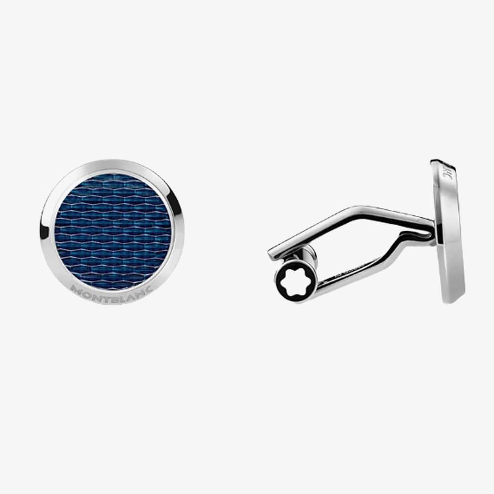 Montblanc 129492 Mens Meisterstuck Blue Glacier Cufflinks  