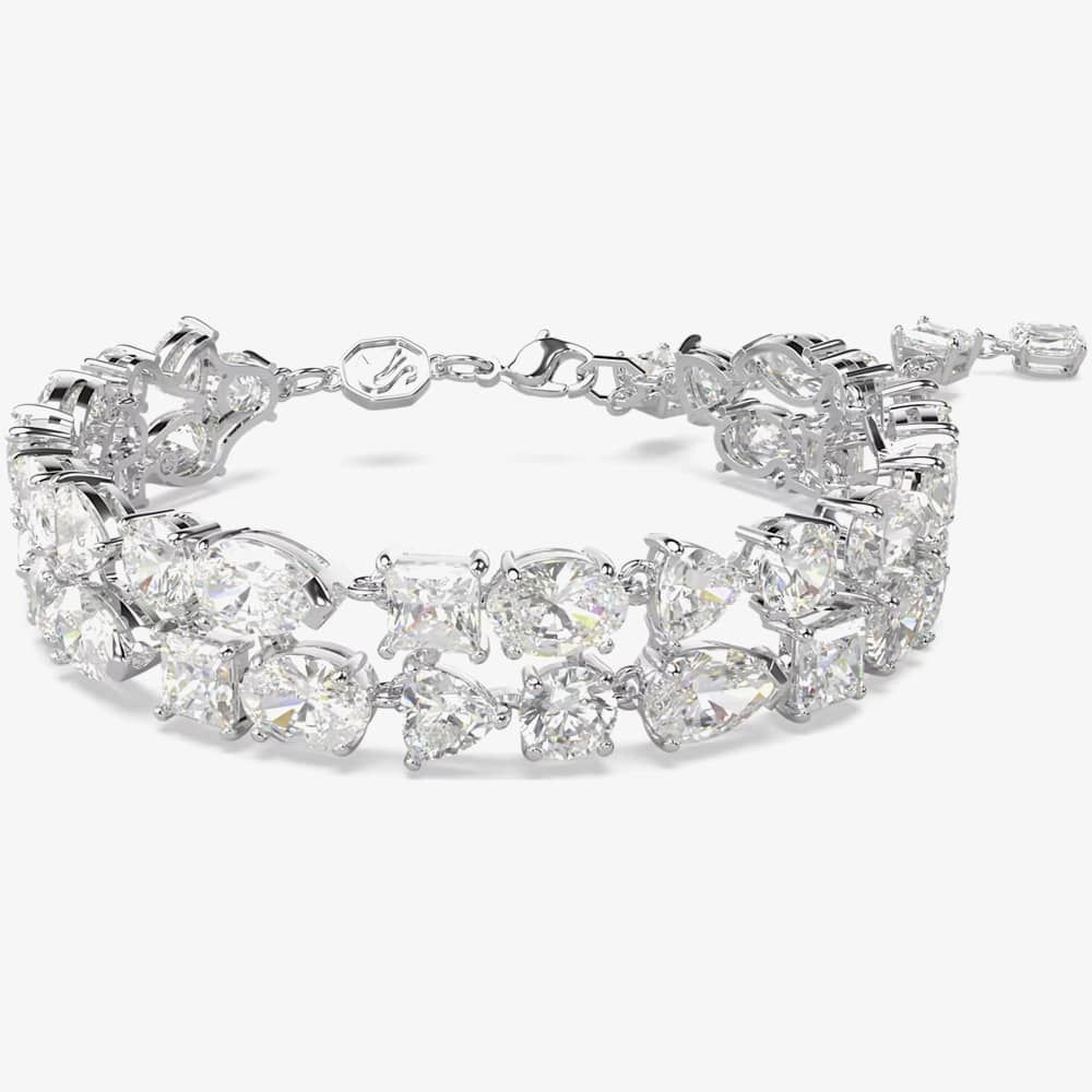 Swarovski 5669927 Mesmera Mixed Cut Double Row Bracelet - thbaker  