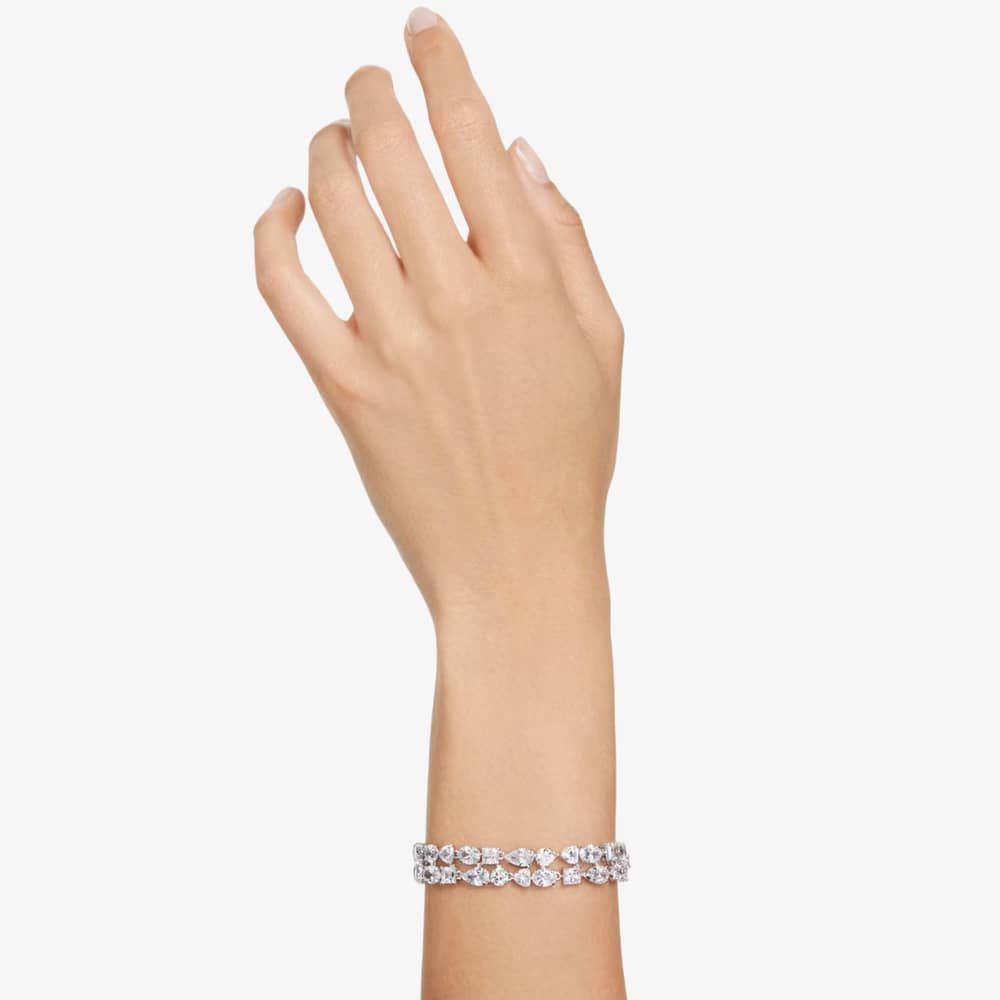 Swarovski 5669927 Mesmera Mixed Cut Double Row Bracelet - thbaker 
