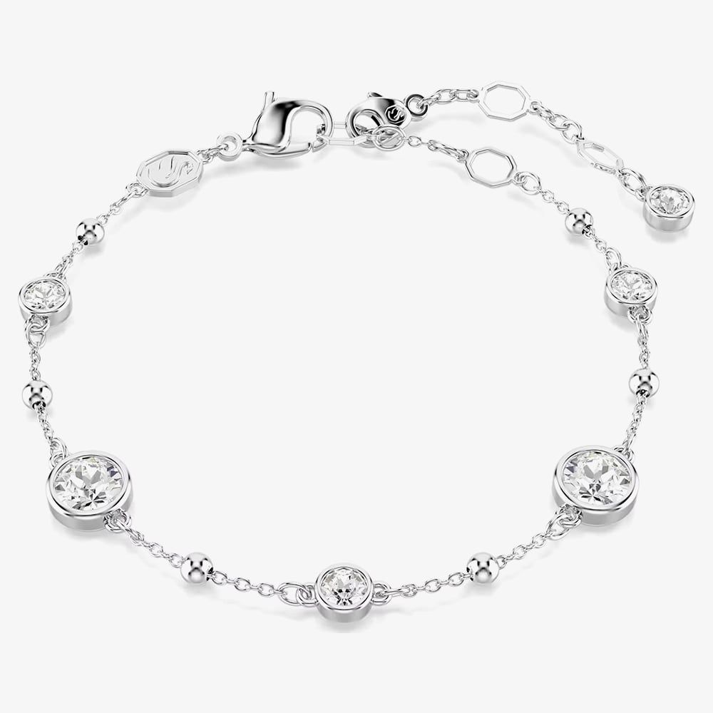 Swarovski 5696079 Imber Round Cut Rhodium Plated Crystal Bracelet 