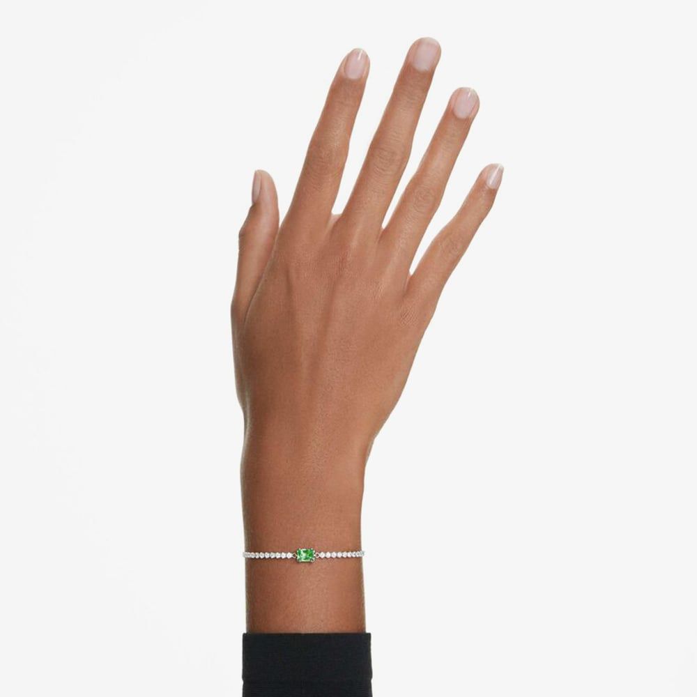 Swarovski 5693411 Matrix Tennis Green Zirconia Crystal Bracelet
