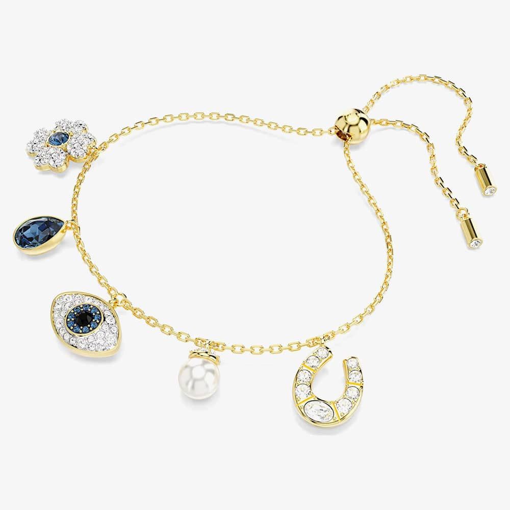 Swarovski 5692162 Symbolica Gold Tone Plated Evil Eye Bracelet  