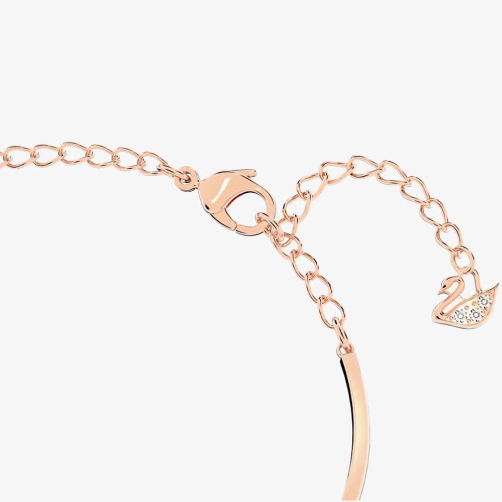 Swarovski 5518869 Infinity Heart Two Colour White Crystal Bangle 
