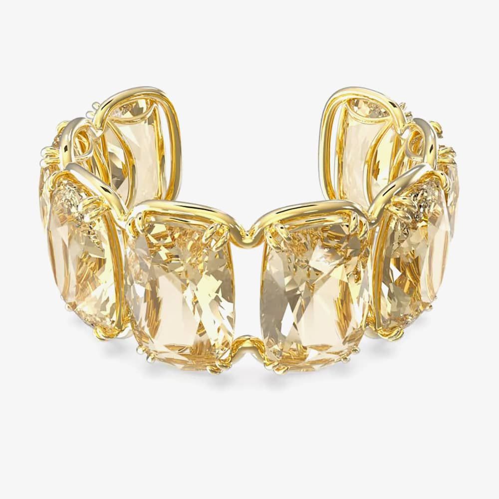 Swarovski 5616521 Harmonia Gold Tone Plated Yellow Crystal Bangle