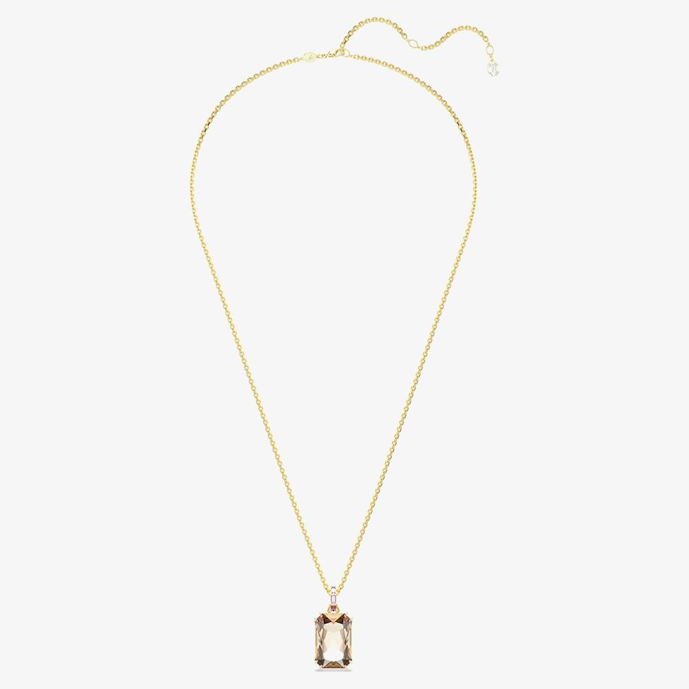 Swarovski 5725752 Millenia Gold Octagon Bronze Crystal Necklace ...