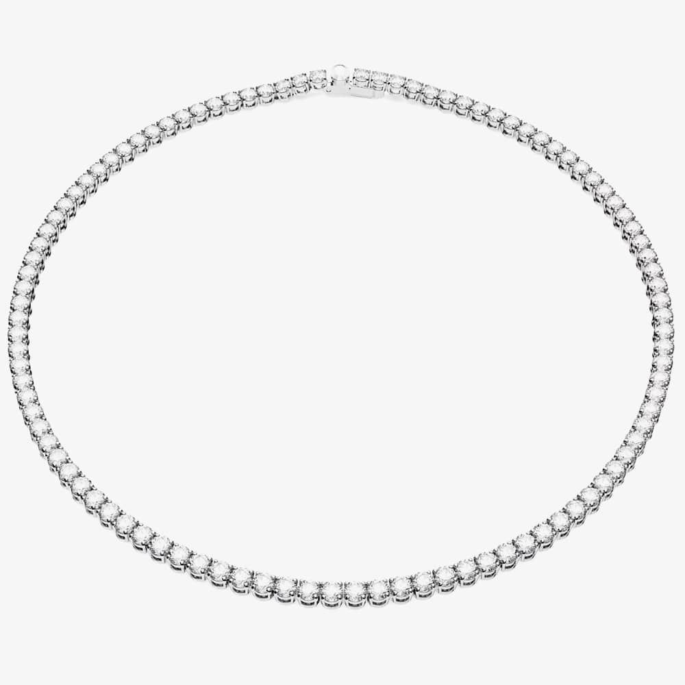 Swarovski 5681796 M Matrix White Tennis Necklace - thbaker.co.uk