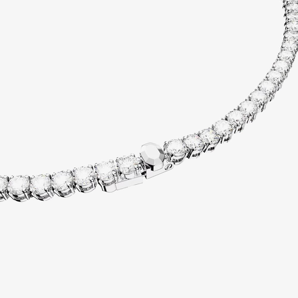 Swarovski 5681796 M Matrix White Tennis Necklace - thbaker.co.uk