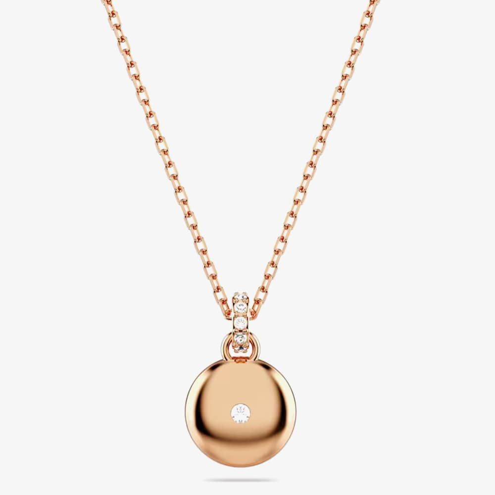 Swarovski 5683450 Meteora Rose Gold Tone Plated Pendant Necklace 