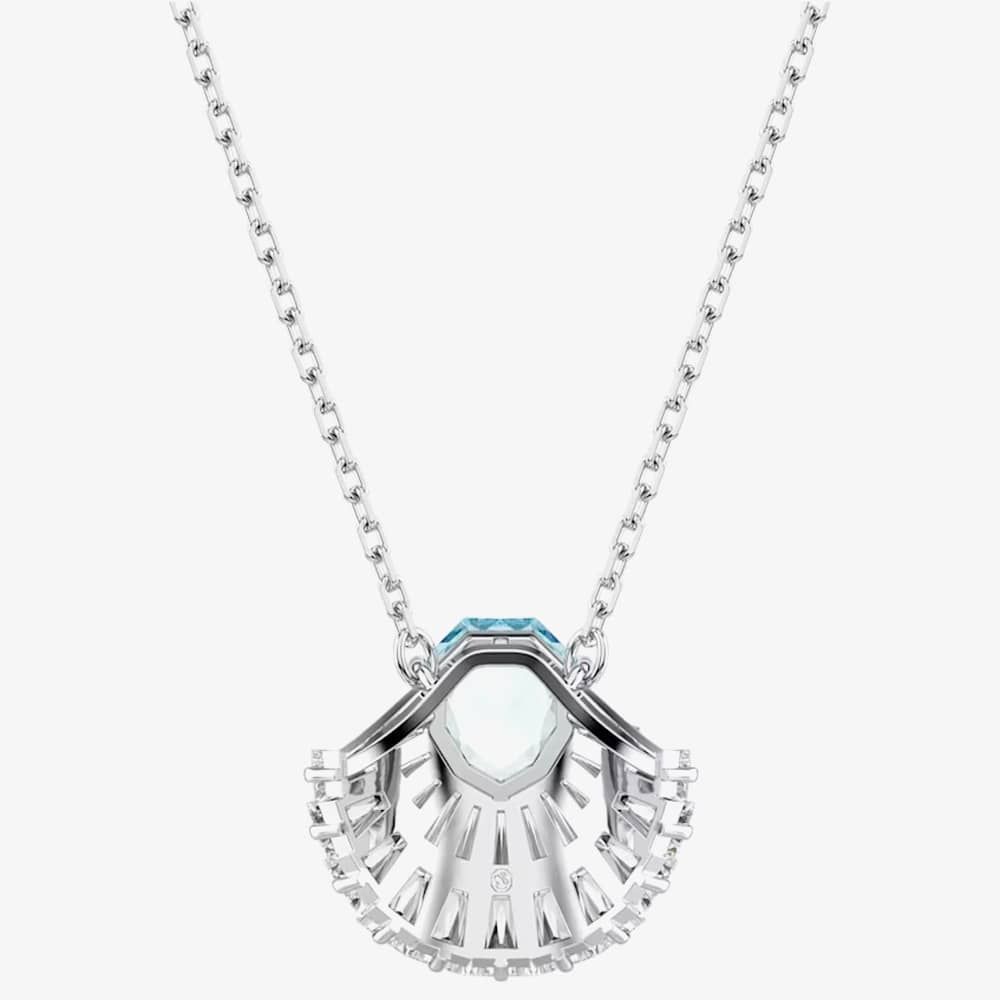 Swarovski 5689195 Idyllia Rhodium Plated Blue Crystal Shell
