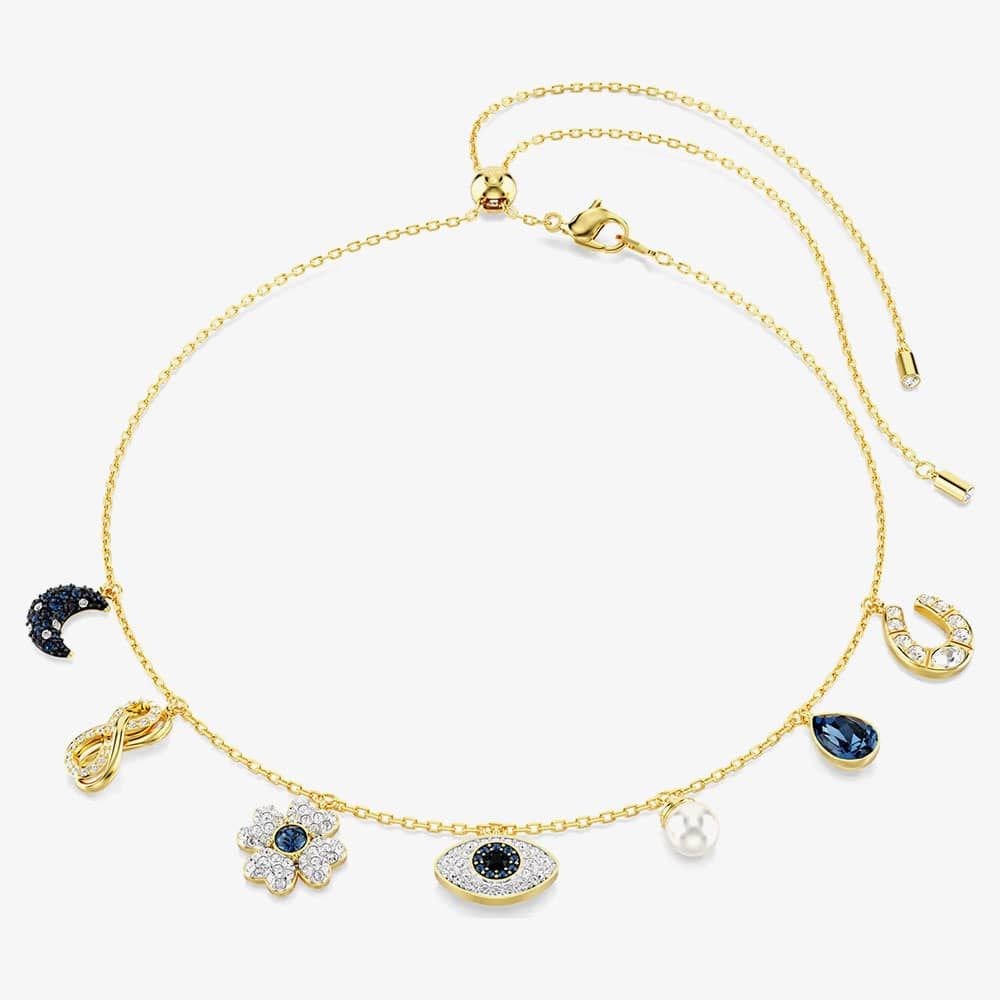 Swarovski 5692164 Symbolica Gold Tone Plated Evil Eye Necklace