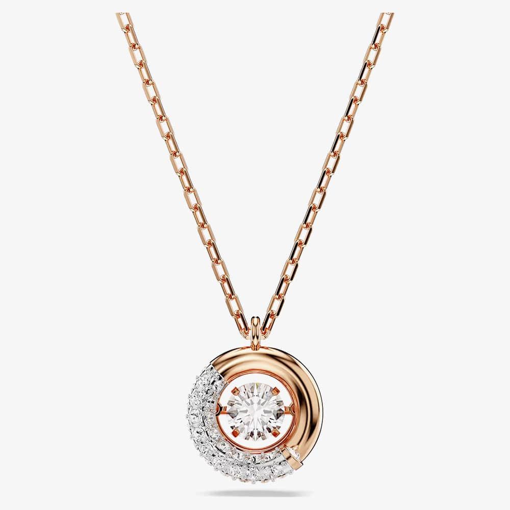 Swarovski 5692257 Dextera Rose Gold Tone Plated Crystal Necklace