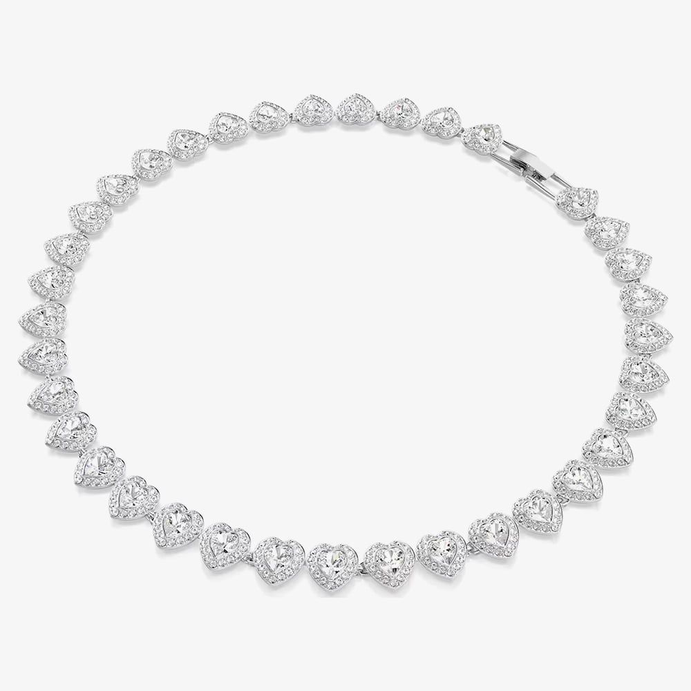 Ariana Grande X Swarovski Capsule White Crystal Heart Necklace 5720857