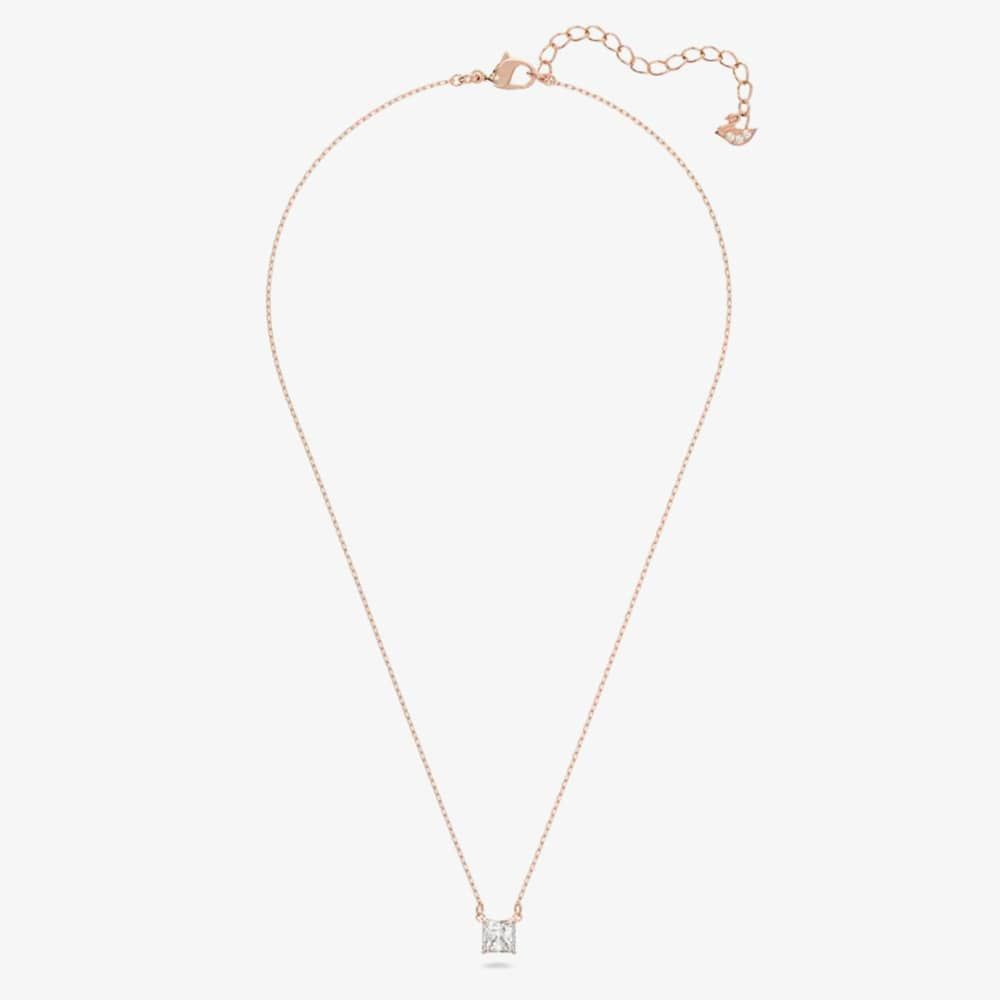 Swarovski 5510698 Attract Square Clear Crystal Necklace - thbaker 