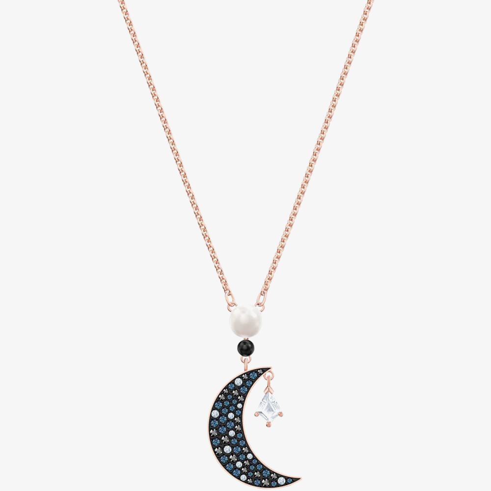 Swarovski 5489534 Symbolic Moon Rose Gold Tone Pendant - thbaker.co.uk