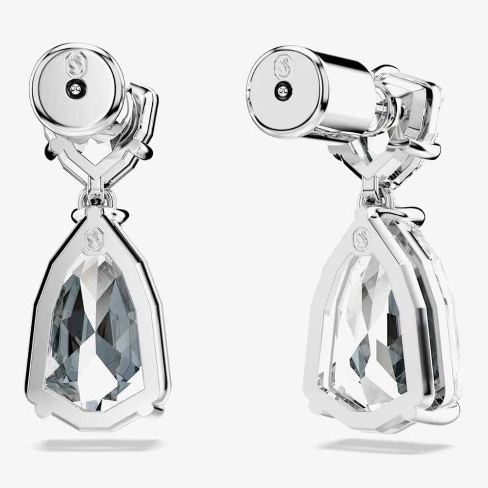 Swarovski 5661683 Mesmera White Mixed Cut Rhodium Plated Earrings 