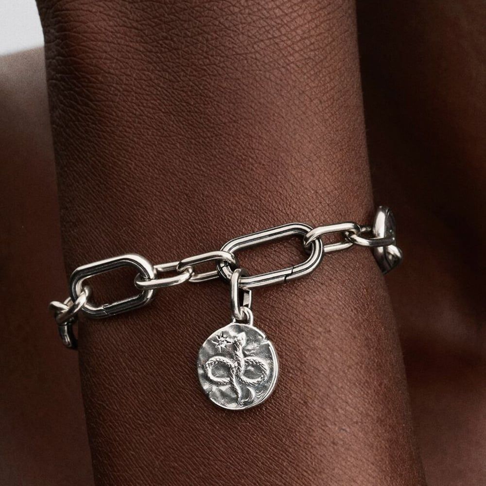 PANDORA 793976C01 Sterling Silver Cubic Zirconia Infinity Snake ...
