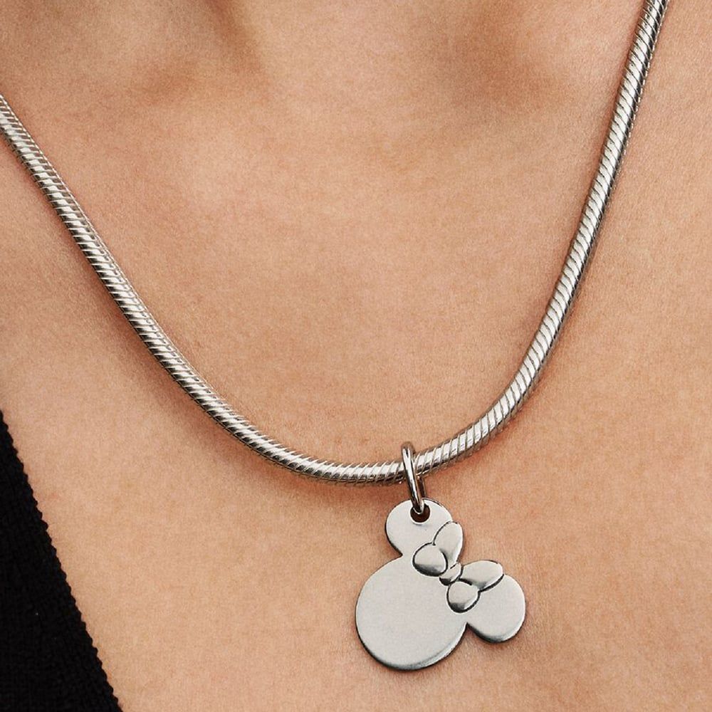 PANDORA 793993C00 Sterling Silver Disney Minnie Mouse Dangle Charm ...