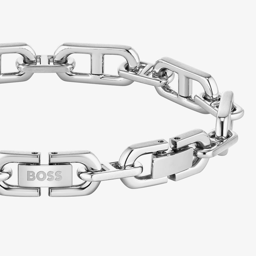 BOSS 1580727M Kode Stainless Steel Link Chain Bracelet