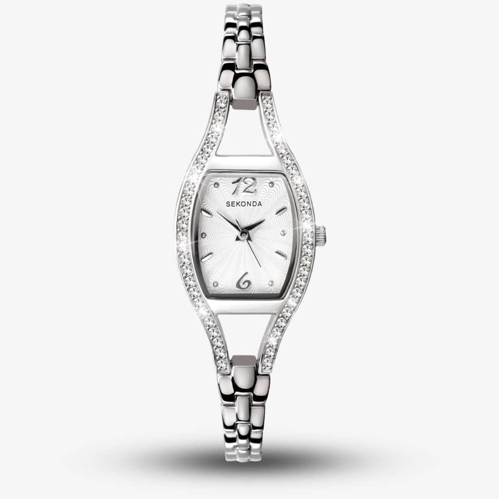 Sekonda Dress Cocktail Silver Cubic Zirconia Watch 4191 thbaker