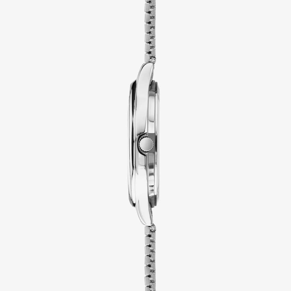 Sekonda Orologio Uomo Easy Reader 46mm - Quarzo, Data, Cinturino Acciaio, Quadrante Bianco - 3