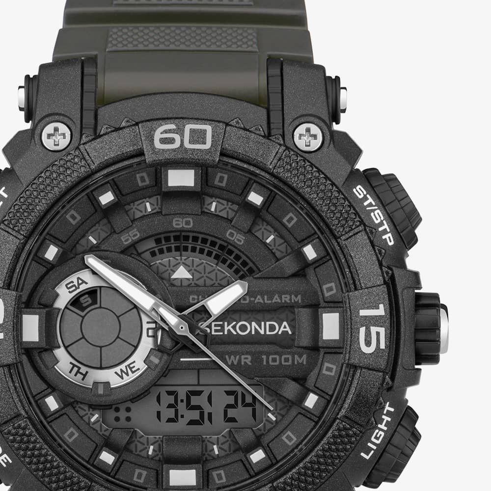 Sekonda 30168 Malvern Dark Grey Rubber Digital Watch