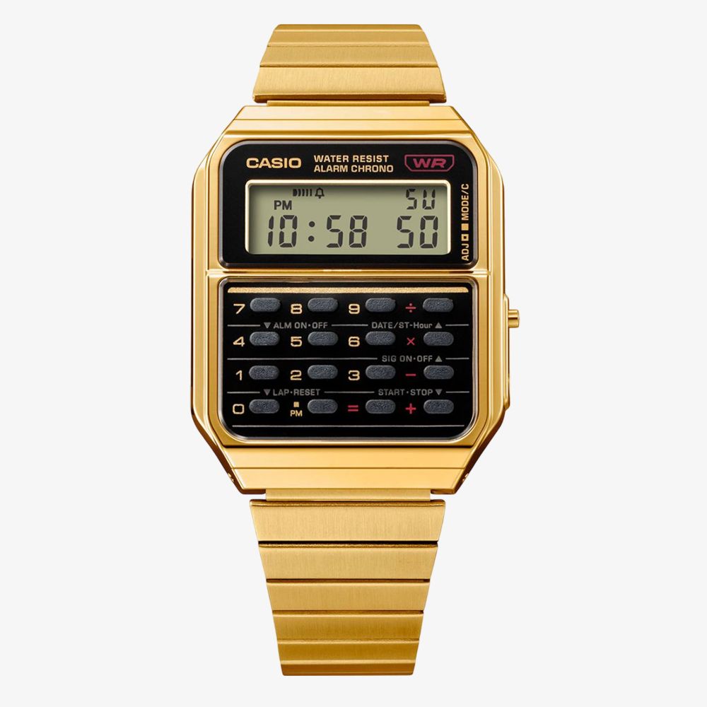 Casio Vintage Retro Calculator Gold Watch CA-500WEG-1ADF main image 0