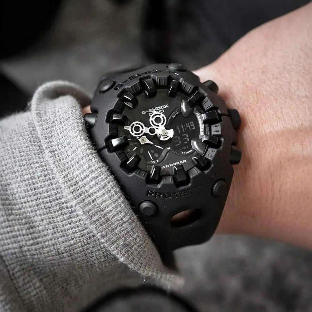 Casio Mens G-Shock Cool Eyes Black Dual Display Watch GA-V01-1AER