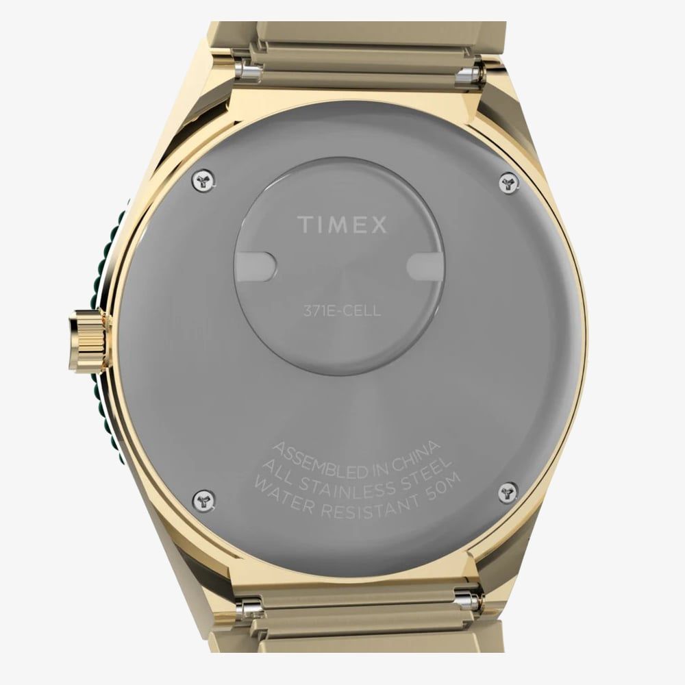 Timex TW2V92200 Q Malachite Dial Expandable Watch thbaker.co.uk