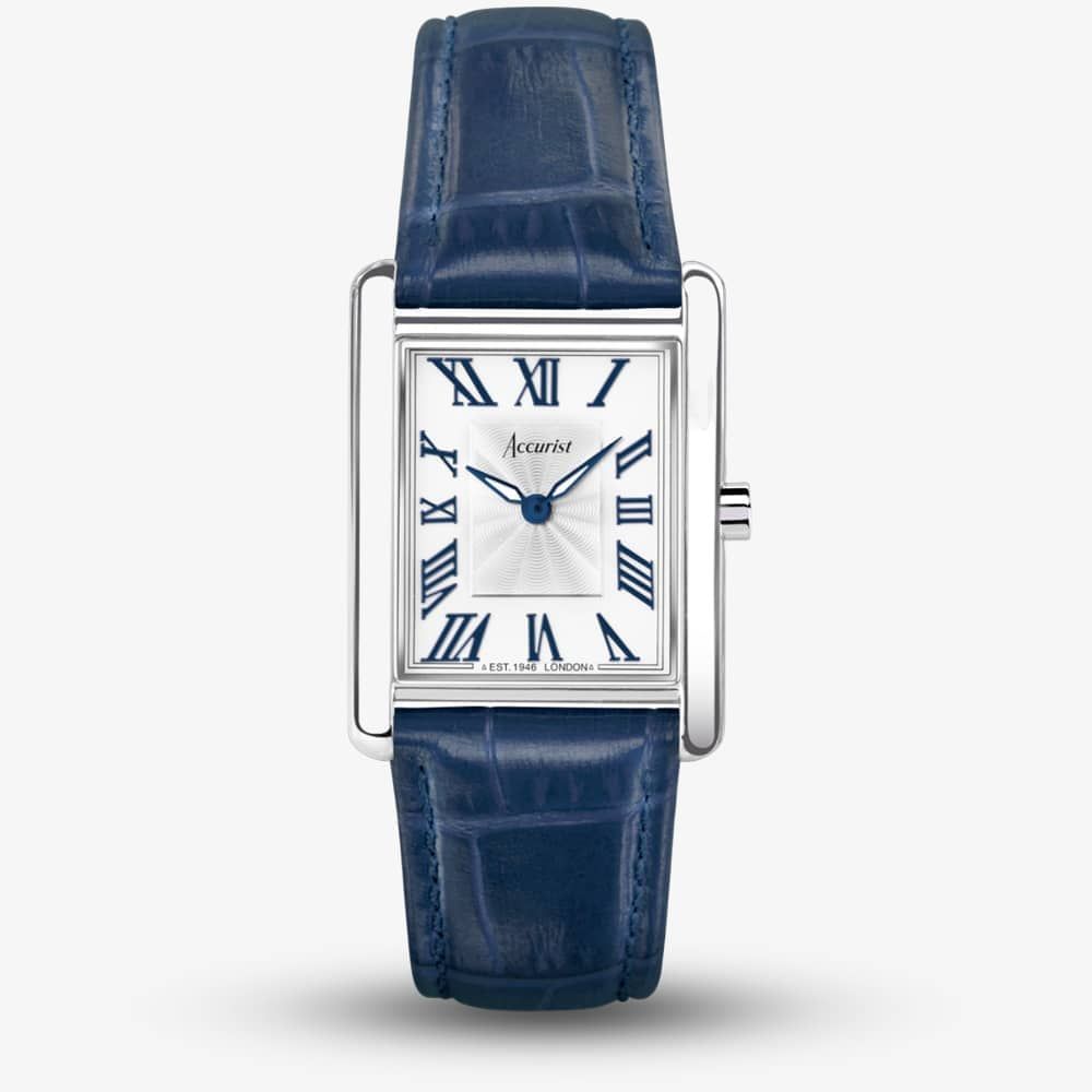 Accurist 71002 Rectangle White Dial Ladies Watch