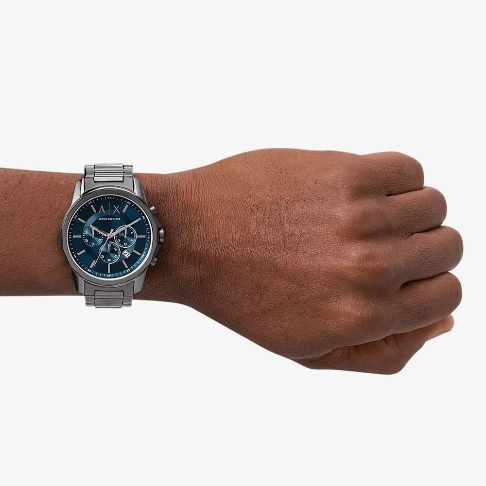 Armani Exchange AX1731 Banks Gunmetal Blue Watch - thbaker.co.uk