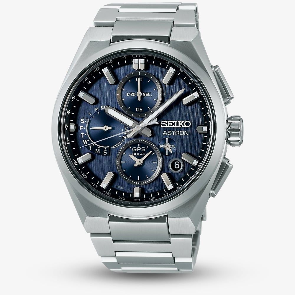 SEIKO Astron GPS Solar Chronograph Silver Dial | SSH153 main image 1