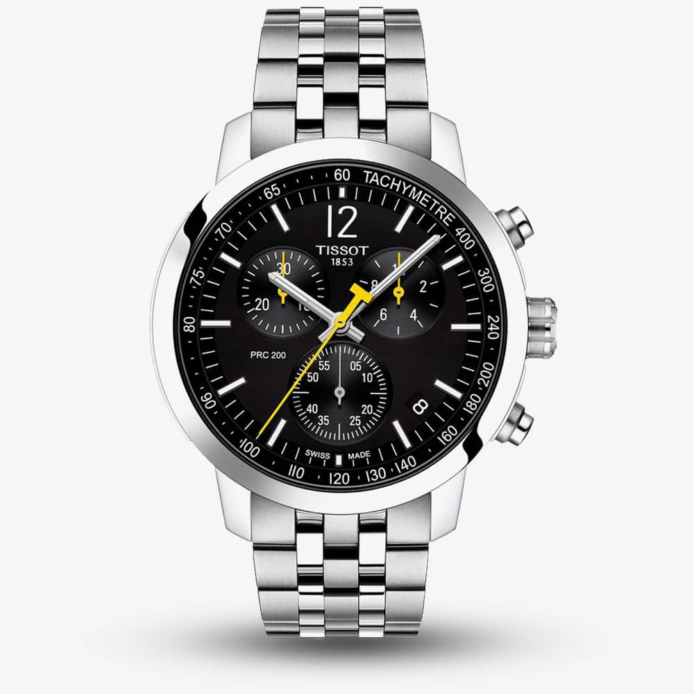 Tissot PRC 200 Black Dial Chronograph Watch