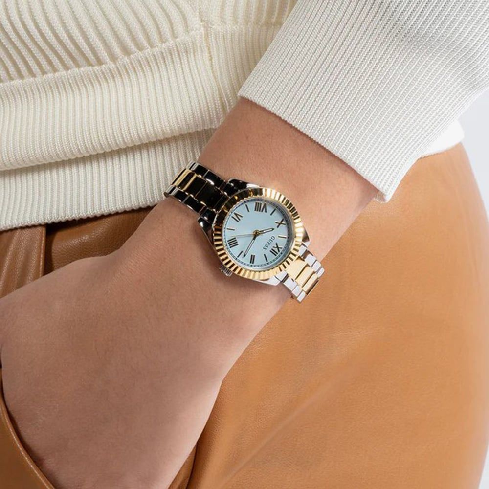 Nixon Wasserdichte Uhr Nickelfrei Damen Guess Mini Luna Blue Round