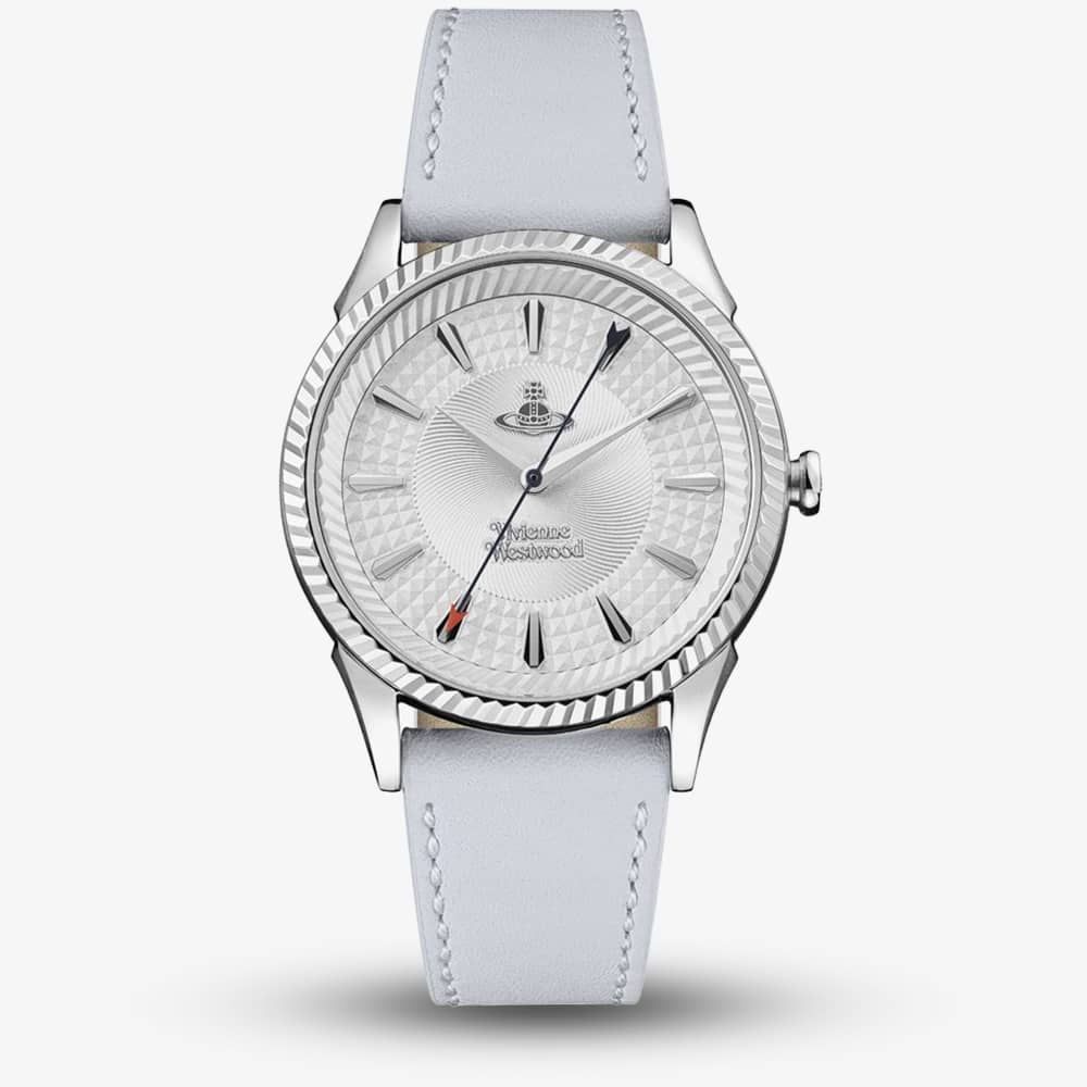 Vivienne Westwood Ladies Seymour Blue Leather Strap Watch VV240SLLC