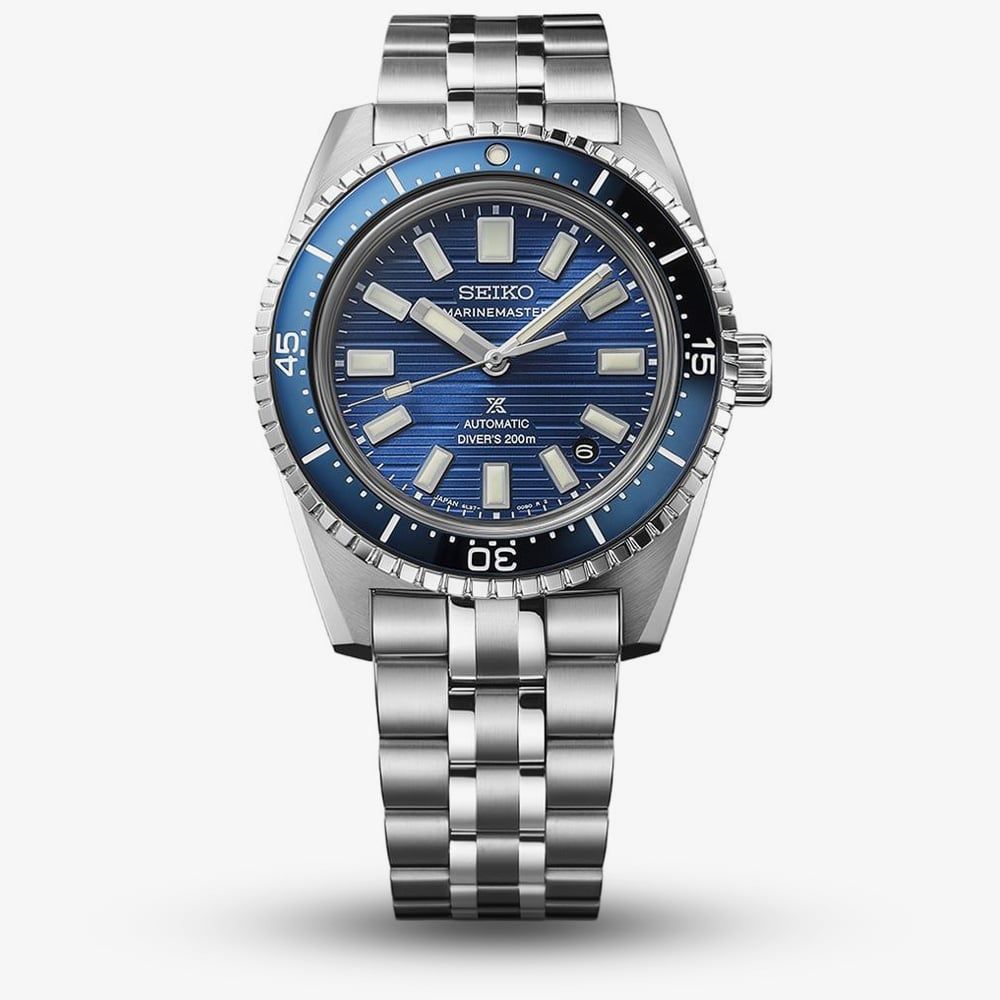 Seiko SJE119J1 Mens Prospex Marinemaster Blue Heritage Watch