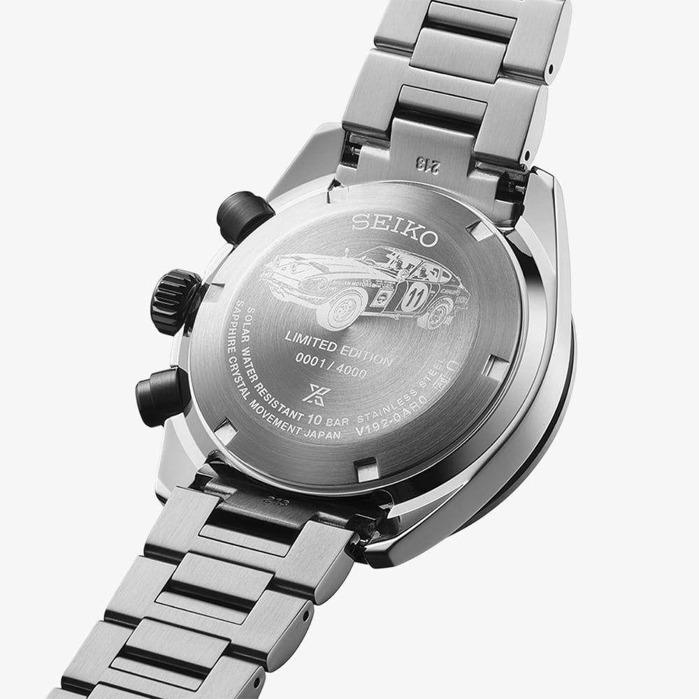 Seiko Mens Limited Edition Prospex Solar Speedtimer x DATSUN Fairlady Z  Watch SSC957P1