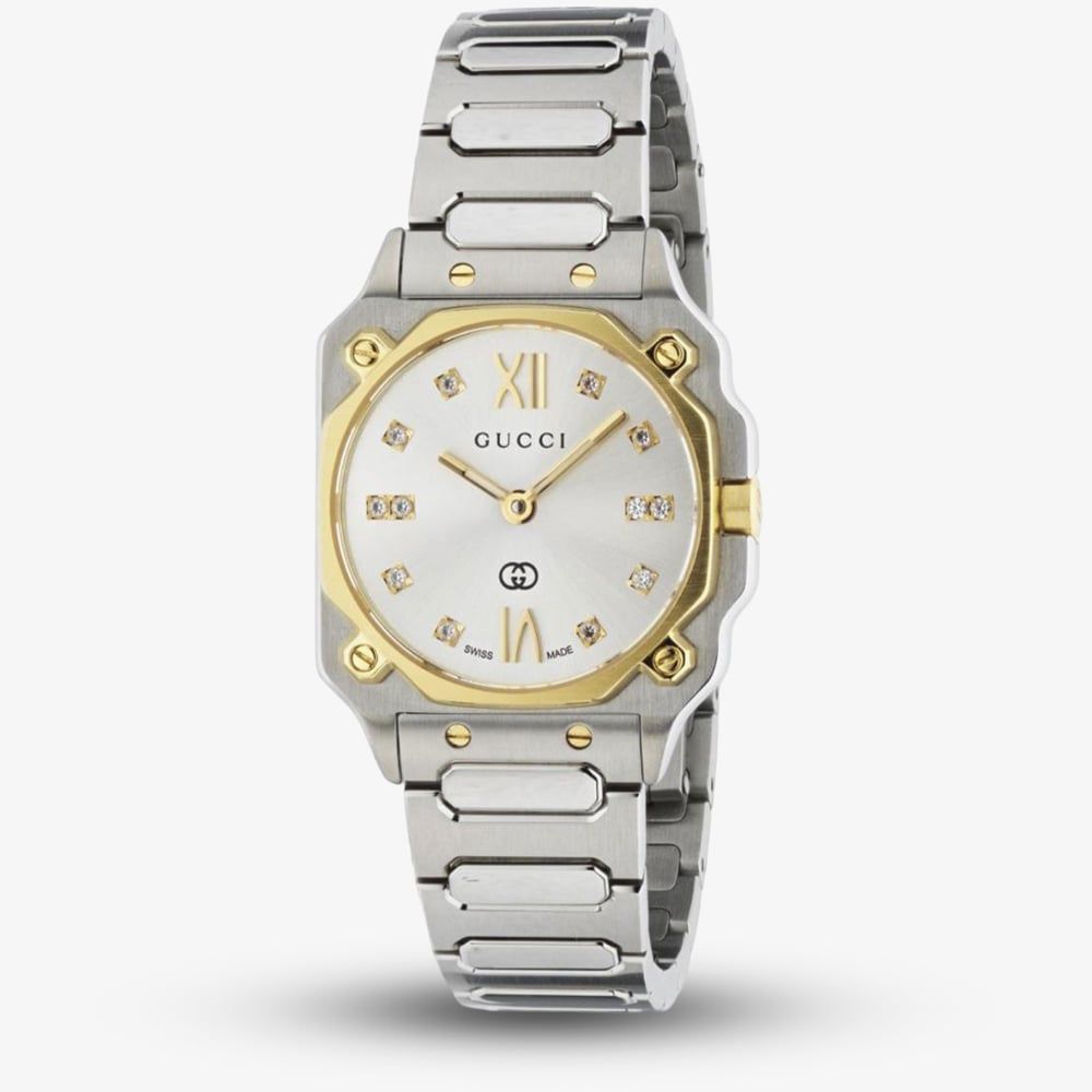 Stainless Steel Gucci Watch Price Womens Gucci YA166503 G-Flat