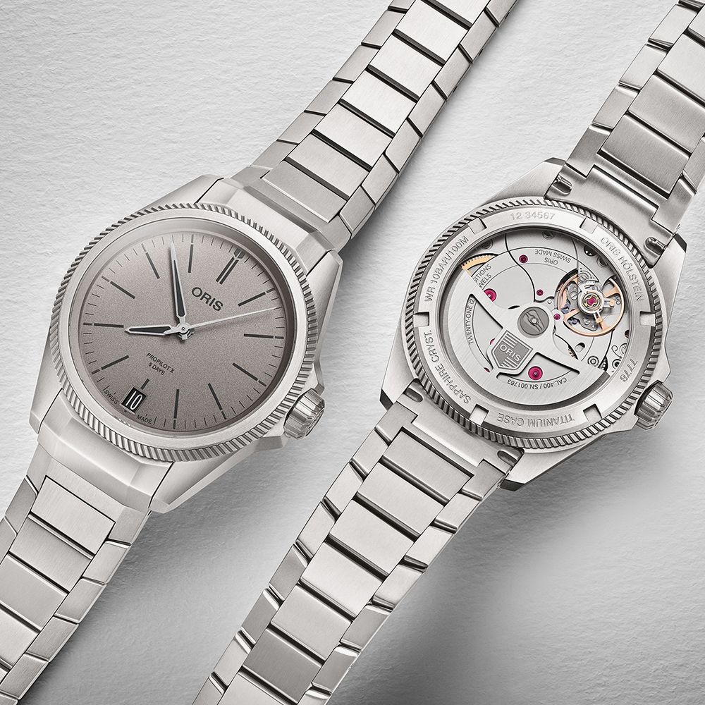 Oris 01 400 7778 7153-07 7 20 01TLC Grey Dial Mens Watch - thbaker