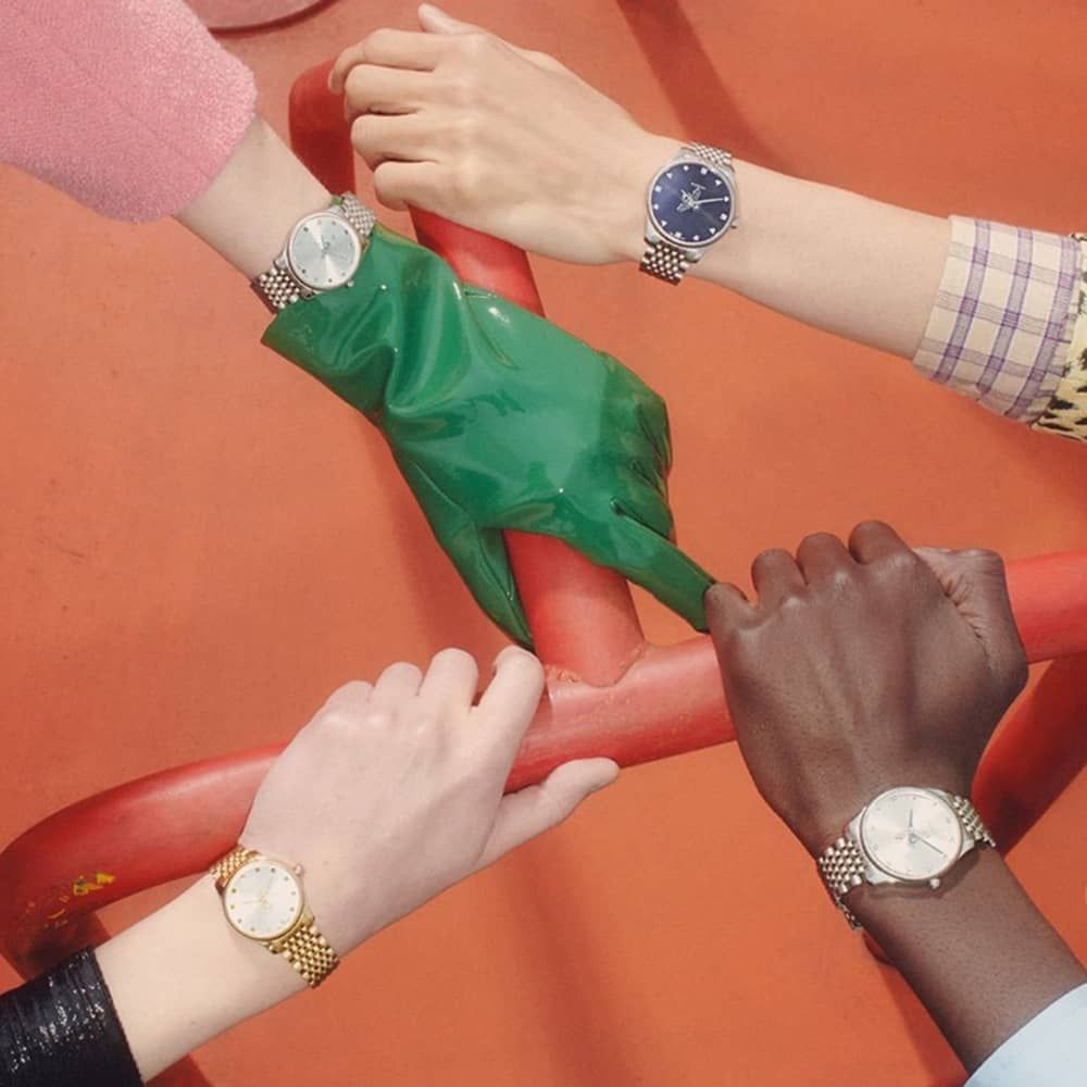 Gucci YA1264155 Silver Dial Watch